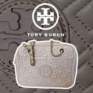 Tory Burch Leather Quilted Light Pink Shoulder & Crossbody Bag